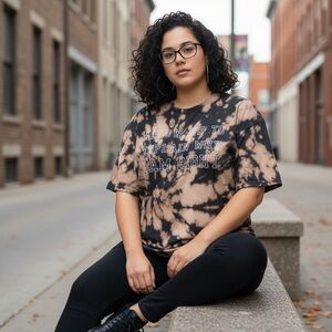 Custom Bleach Dyed Funny Graphic Tee 😏 | “I Am Right” | Size Large